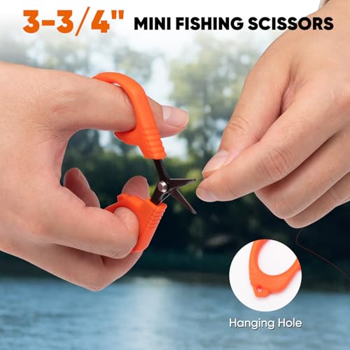 SHALL Fishing Tool Kit, Corrosion Resistant Fishing Gear and Equipment - Fishing Pliers, Fillet Knife, Fishing Scissors, Fish Lip Gripper, Fishing Ruler, Lanyard - Premium Fishing Tools for Men Women - style: 6-Piece Fishing Tool Kit