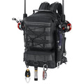MoKo Fishing Backpack Sling Bag with Rod & Gear Holder, Nylon Waterproof Fishing Tackle Storage Bag for Fishing