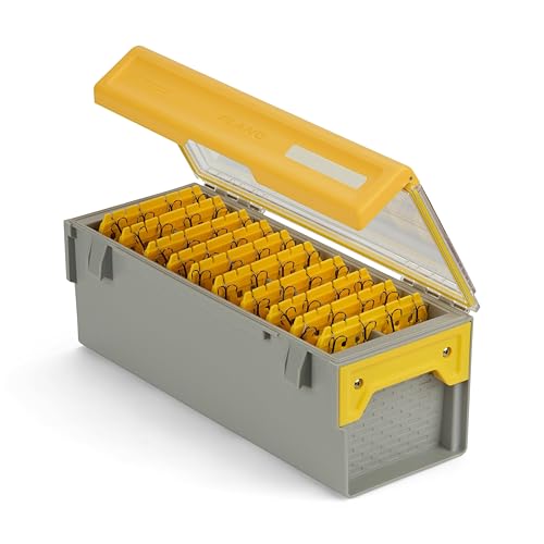 Plano EDGE Short Hang Box, Stores 40 Crankbaits, with Rust-Preventive Rustrictor, Dri-Loc Watertight Seal, WaterWick, DuraView Transparent Lid, Stackable Storage for Fishing Organization - style: Short Hang