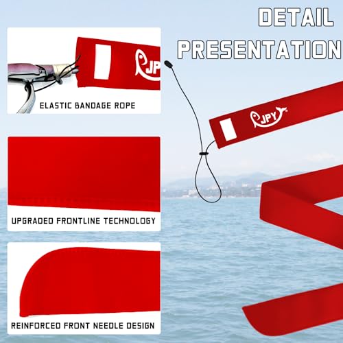 JPY 2 Pcs 3in Wdith Neoprene Fishing Rod Sleeve Protective Rod Covers for Fishing Poles Hook-Resistant Rod Storage Case Fits Spinning Casting Trolling Rods - size: Red x 1 - 60 IN