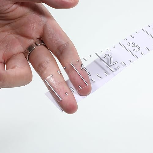 2 Pcs Fish Ruler Decal Fish Measuring Tape Sticker, 36 Inch Waterproof Adhesive Ruler Fishing Measuring Tool Tape Decal Clear White Measurement Board Fishing Supplies for Boat Kayak Workbench
