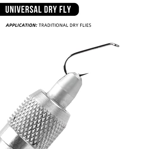 SF Fly Tying Hooks Ultra Sharp High Carbon Steel for Nymphs Wet Traditional Dry Streamers Eggs Jig Poppers Emergers Terrestrial Flies with Mini Box 100Pcs - size: #10 Black Nickel 100Pcs, style: Universal Dry Fly Micro Barbed