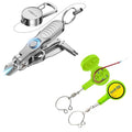 HOOK-EZE Fishing Knot Tying Tool | Protect from Fish Hooks | Tie Knots Easily | Cool Gadgets for Fishermen, 3-in-1 Fishing Line Cutter, Fly Fishing Nippers with Retractors