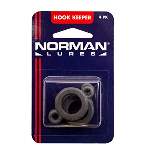Norman Lures Fishing Rod Hook Keeper, Saves Rod Guides and Cork Handles, Fishing Gear and Accessories, Pack of 4, Assorted