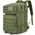 Tactical Backpack 45L Army Military Rucksack, Water Resistant MOLLE Pack, Large 3 Day Bug Out Bag for Men & Women, Durable Outdoor Gear for Hiking, Camping, Hunting, Travel(ArmyGreen) - color: Armygreen