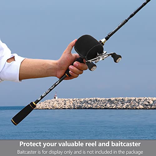 Fishing Reel Protective Cover - Neoprene Baitcaster Casting Spinning Reel Pouch Case Bag, Outdoor Wadering Accessories, 3.2" L x 2.4" W
