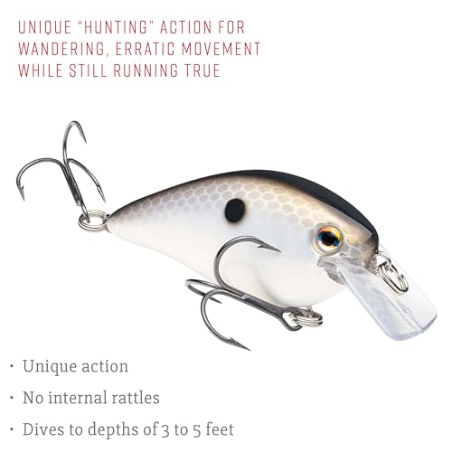 Strike King KVD 1.5 Hard Knock Fishing Lure, 3/8 oz, 3D Lifelike Eyes - color: 511 - Gizzard Shad, size: 1.5-Ounce