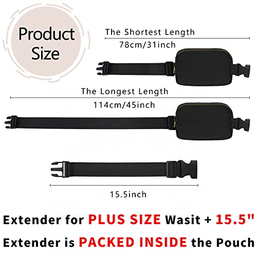 VOROLO Fanny Pack For Women And Men Crossbody Bag Belt Bag Brown | Adjustable Strap Graduation Gifts Lightweight Travel Running - color: Brown with rope