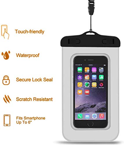 Unigear Dry Bag Waterproof, 2L/5L/10L/20L/30L/40L Floating and Lightweight Bags for Kayaking, Boating, Fishing, Swimming and Camping with Waterproof Phone Case - color: Gray, size: 2L