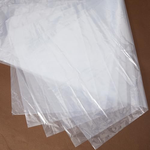 8 Pcs Clear Plastic Real Fish Transport Bags Large Leak-proof 20" x 48" 4 Mil Shipping Bags for Live Koi Fish Heavy Duty Container for Storing and Transporting