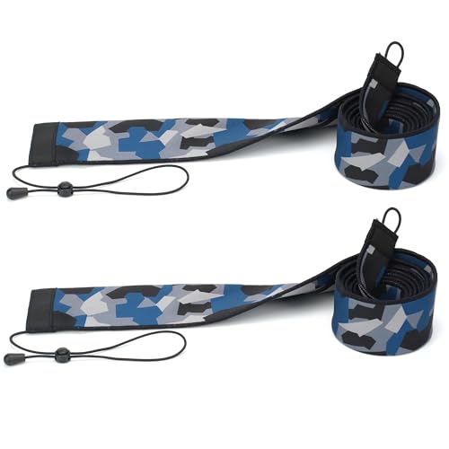 Neoprene Camo Fishing Rod Sleeves,Fishing Pole Sleeves,Fishing Rod Socks | UV Resistance,Puncture Resistant, Protect Casting, Spinning, Trolling Fishing Rods, Storage, tangled-free,75in,68in,60in - color: 2-Dark Camo, size: 60"