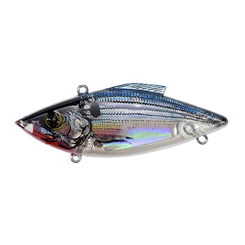 Bill Lewis Lures Lifelike Rat-L-Trap Magnum Force Lipless Crankbait Fishing Wobble Lure for Shallow Saltwater - color: Lectric Silver, size: One Size