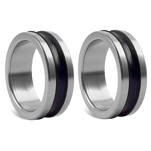 Fishing Lines Puller Ring, Lines Dragger Alloy Ring Shocked Absorption Hand Protecting Rings Assist Device for Leader Line and Hook Knots Adults Beginners Enthusiasts - color: Silver-2pcs