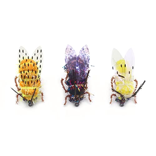 YZD Realistic Fly Fishing Dry Wet Nymph Trout Flies Topwater Lures for Freshwater Saltwater High Simulation Hand Tie Lure Kits - color: 21-A-07