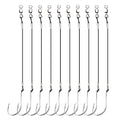 Circle Hooks Rigs,Steel Catfish Hook Rig,Octopus Fishing Hook with Leader,Fishing Circle Hook Wire for Saltwater Freshwater - size: 4/0-28pcs