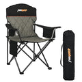 Heavy Duty Fully Padded Camping Chairs 350LBS Capacity Portable Chair Folding Chair with Cooler Bag and Cup Holder for Outdoor,Sports,Beach,Fishing, Hiking, Travel, Picnic, Backyard1PC