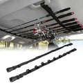 2 Pack Adjustable Fishing Rod Holder for Car, 7 Rod Capacity Fishing Pole Roof Rack Inside, Adjustable 35.4-43.3 in, Fishing Pole Hanger Straps for Wagons, Truck