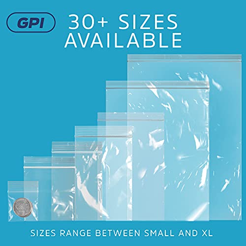 6" x 6" Heavy-Duty Zip Bags - 200 Count - Clear Plastic Reclosable Zipper Baggies, 4 Mil Thick Freezer Storage Poly Bags with Resealable Zip Top Lock for Packaging Food, Tools & Sharp Objects. - size: 6" x 6"