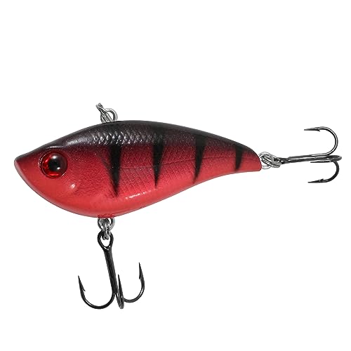 Northland Fishing Tackle Rippin' Shad Lipless Crankbait - Freshwater Fishing Oure for Bass, Walleye, Trout, & Crappie, The Perfect Bait in Nay Kit, Assorted Sizes & Colors - color: GLO REDFISH TIGER, size: 2.6" (5/8 Oz)