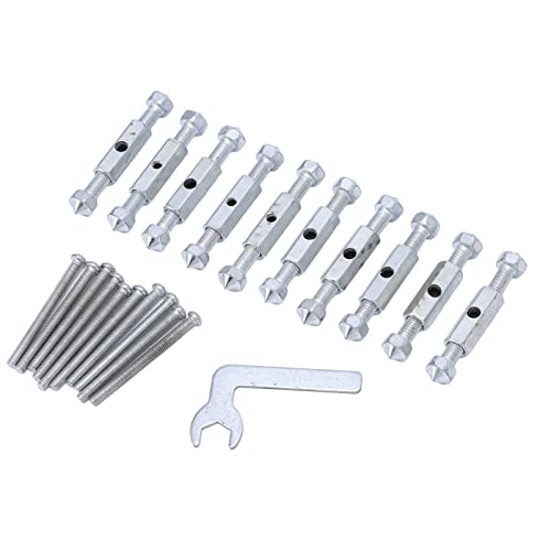 118 Type Electrical Box Repair Kit, Metal Support Rod Cassette Repairer with Wrench, Quick Installation for Light Switch Socket, Prevent Loosening High Hardness