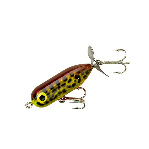 Heddon Torpedo Prop-Bait Topwater Fishing Lure with Spinner Action - color: Brown Crawdad, size: 1/8 oz (1 1/2 Inch)