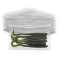 100 Pack Soft Plastic Baits Bags 7.5"x5.5" | Heavy-Duty Clear Lock Zipper Lure Packaging Bags - Leakproof Double-Sealed Zipper Storage for Soft Plastic Lures & Fishing Gear | Multiple Sizes - size: 7.5" x 5.5"