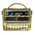 KastKing BaitSpace Line Management Bag, Fishing Line Storage Bag with Water Resistant Nylon, Clear View Window, Removable Divider, Tangle-free Leader Line Holder - color: C: Khaki Camo-Medium