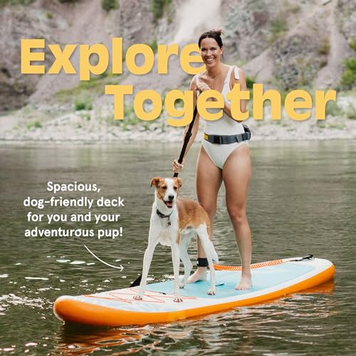 Retrospec Weekender Inflatable Stand Up Paddle Board Includes Paddle, Pump, and Accessories 10’6” Lightweight iSUP, Puncture Resistant Inflatable Paddle Board for Adults