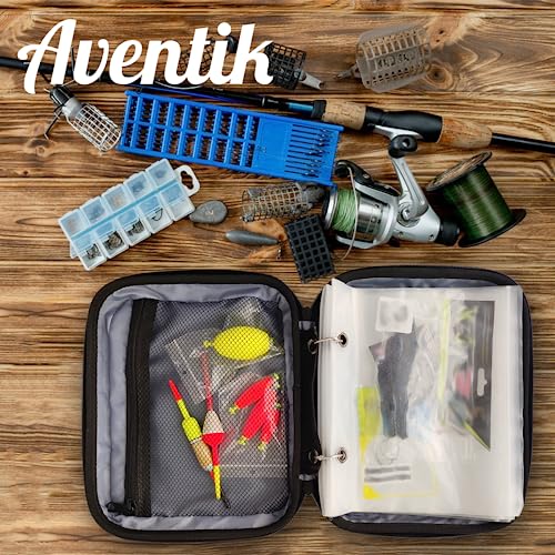 Aventik Fishing Tackle Binder Hard EVA Shell Cover Fishing Bait Organized Storage Saltwater Resistant Fishing Tackle Storage Bag(orange) - color: Orange