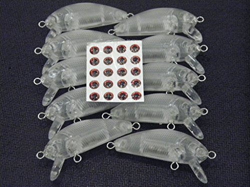 Blank Unpainted Minnow Crankbait Topwater Lipless Jerkbait Fishing Lures - color: UPC544