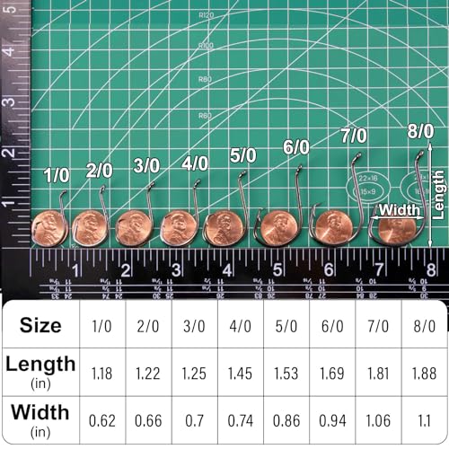 Dr.Fish 100 Pack Baitholder Fishing Hooks, Octopus Circle Hooks Offset for Saltwater & Freshwater Live Bait, Bass Catfish Striper - size: #8/0-100 Pack