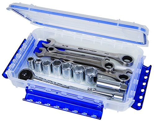Flambeau Outdoors Waterproof Tuff Tainer - Fishing Lure, Tackle, and Gear Storage Box, Ultimate Tuff Tainer Tackle Box Includes Zerust Anti-Rust Tab - WP3000 Series 9" Open Core