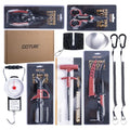 Goture Fishing Tool Kit,Fishing Pliers,Fillet Knife with Sheath,Fish Lip Gripper,Fish Hook Remover,Lanyard,Line Scissors,Sharpener,Stainless Steel Soap,Saltwater Gear Kit,Red/Pink,Gifts for Men/Women - color: A4:10pcs Fishing Tool Kit