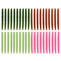 Worms for Bass Fishing FS/RE-04 | Salted Soft Plastic Fishing Lures ,with Hook Slot,Saltwater Freshwater Bass Baits - color: Mixed Color-40pcs