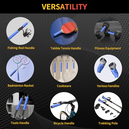 Heat Shrink tubing, Long 3.2 ft, Big Size 15-45mm, Insulation Non-Slip Waterproof (Blue, 25mm) - color: Blue, size: 25