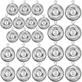 24 Pieces Fishing Disc Sinkers Weights Disc Sinker Fishing Sinkers Weights for Saltwater Catfishing Trolling Surf Tackle - size: 1+2+3 oz