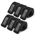 DONQL Fishing Pole Straps Belt Fishing Rod Ties Stretchy Rod Straps Fishing Rod Belt Holders for Casting Rods (3Colors,6Pcs) - color: Black-6pcs