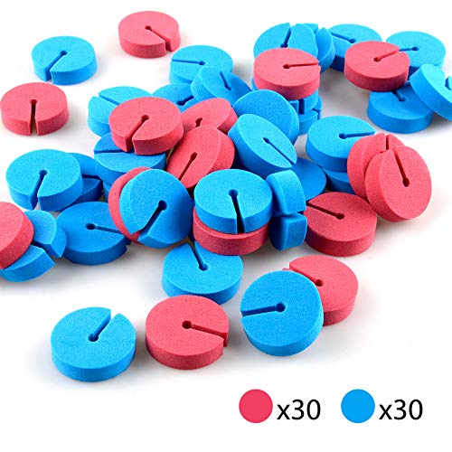 Fishing Hook Covers Hook Bonnets Treble Hook Guards - One Size Fits Most, Tangles Free, EVA Material Fishing Hook Caps Protect Your Sharp Hooks and Long Using - color: Red & Blue, size: 4#, 6#, 8#, 10#