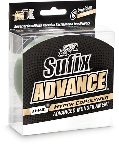 Sufix Advance Lo-Vis Green Monofilament 250-330 Yard Spools - style: 17 Pound - 330 Yards