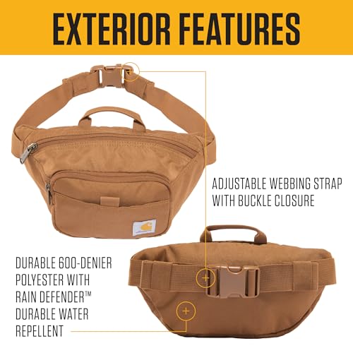 Carhartt Classic Adjustable Sling Bag, Durable, 600-Denier Water Resistant Hip Pack - color: Essential Waist Pack (Seabrook)