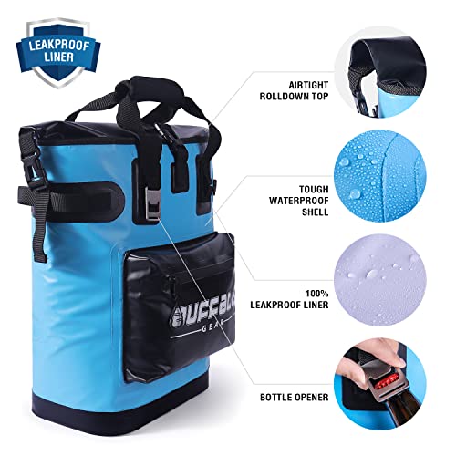 Buffalo Gear Cooler Backpack18L,30L Leakproof Camping Backpack Cooler Insulated Cooler for Picnic Beach Hiking Park Fishing