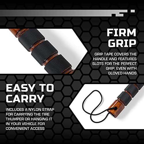 Big Rig Defense Tire Thumper, Trucker Tool for Checking Tire Pressure, 10 Ounces