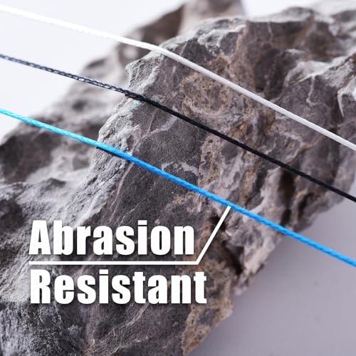 DASEE 8 Strands Braided Line, Fishing Line, Zero Stretch, 10-100LB, 300/500Yds, Abrasion Resistance, Braided Fishing Line, PE Line - color: Camo Blue, size: 40LB-300YDS