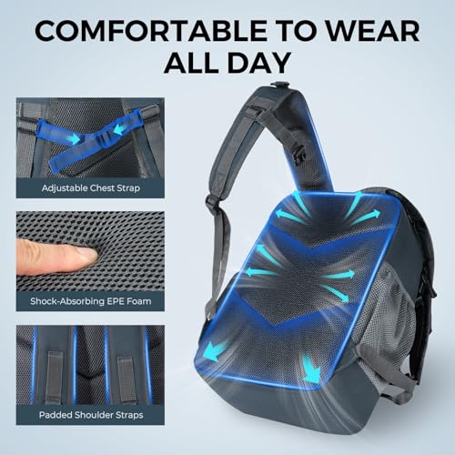 KastKing KarryAll KastMate Fishing Tackle Backpack,Water-Resistant Tackle Bag With 2 Rod Holders,Fishing Gear and Equipment With Large Gear Storage,Dark Gray - color: E: Dark Gray