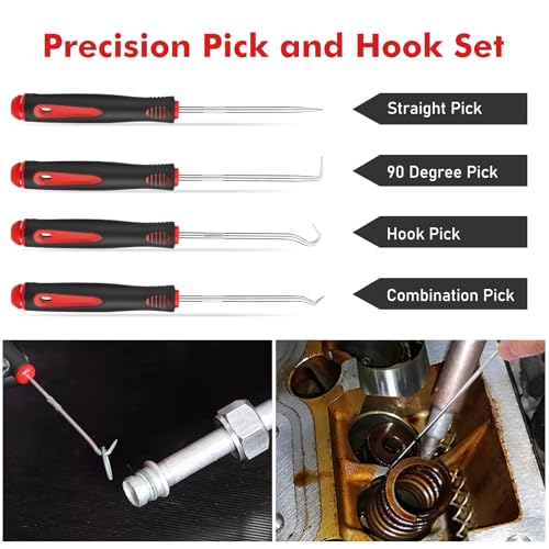 GLK 248pcs Trim Removal Tool, Pry Tool, Door Panel Removal Tool Kit | Fasteners Remove Tool with Car Retainer Bumper Clips, Automotive Hook Set, black - color: Black