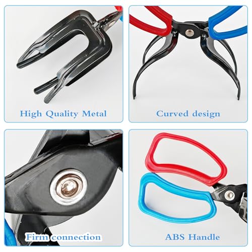 3 Fish Claw Gripper, Fishing Pliers, Fish Gripper, Metal Control Clamp Tong Tackle Tool, Multi-Functional Light Weight Accessories - color: 3 Claw*1+ 2 Claw*1
