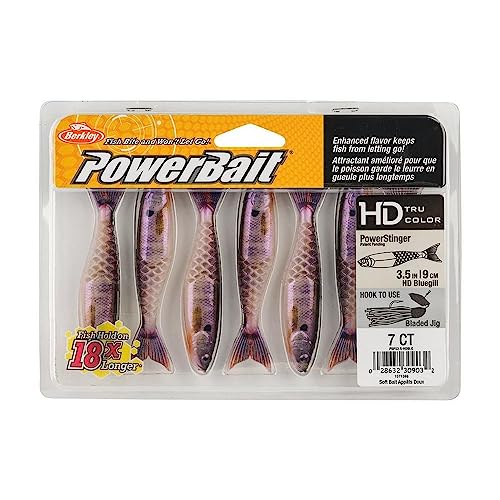 Berkley PowerBait PowerStinger Fishing Soft Bait - color: HD Bluegill, size: 3 1/2"
