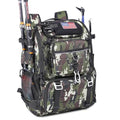 Bagenerous 39L Fishing Tackle Backpack with Rod Holders & Cooler,Water-resistant Fishing Gear Storage Bag with Protective Rain Cover,Camouflage - color: Camouflage
