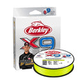 Berkley x9 Braid Fishing Line - color: Flame Green, size: 2188yd, style: 6lb Test