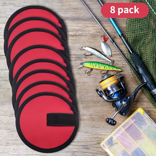 8 Pack Fishing Lure Cover,6 Inch Bait Gloves,Lure Wrap,Fishing Bait Covers,Fishing Lure Covers for Rod,Fishing Hook Covers,Fishing Lure Wraps,Lure Guard to Keep Fishermen Fishing Safe for Fishing Rod